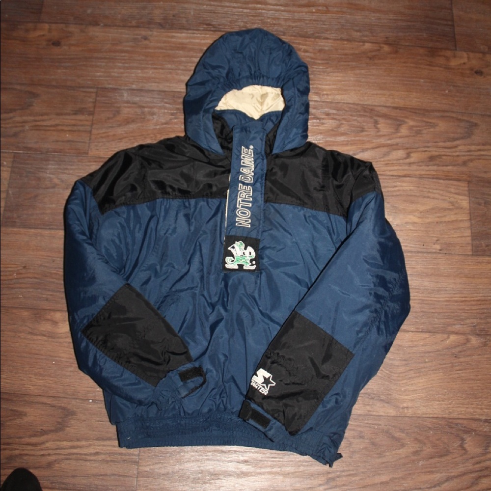Vintage Starter Notre Dame Puffer Jacket